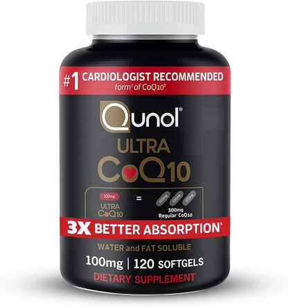 Qunol Ultra CoQ10 100 mg, 120 Softgels