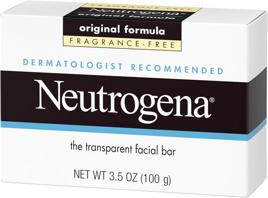 Neutrogena Original Fragrance-Free Facial Cleansing Bar, 3.5 oz