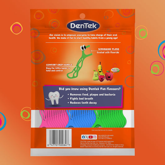 DenTek Kids Fun Flossers, Wild Fruit, 90 Count - view 2