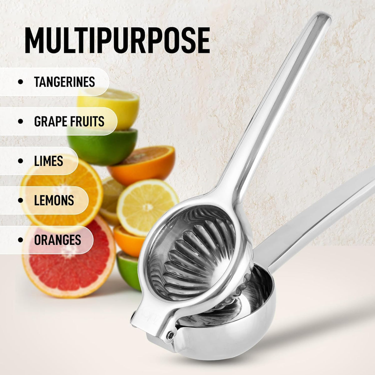 Zulay Kitchen Stainless Steel Lemon Squeezer, Heavy Duty - view 5