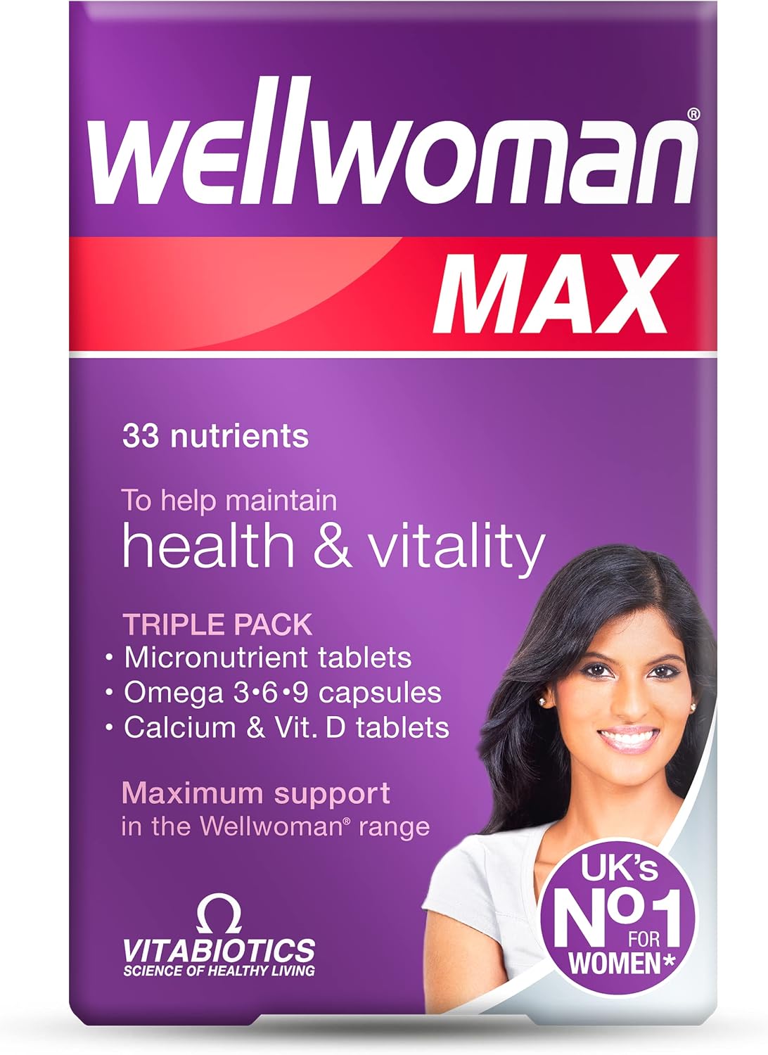 Wellwoman Max Multivitamin Tablets for Women, 84 Count