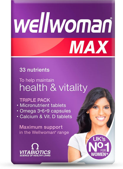 Wellwoman Max Multivitamin Tablets for Women, 84 Count
