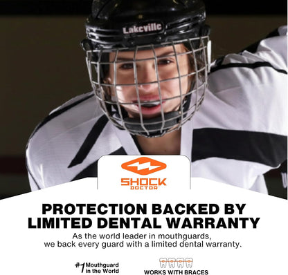 Shock Doctor Pro Boil and Bite Mouth Guard, Adult, Strapless - view 6