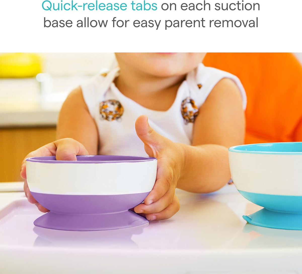 Munchkin Stay Put Suction Bowls for Baby, 3 Pack - view 4