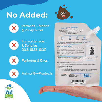Miss Mouth's Messy Eater Laundry Stain Remover Refill, 16 oz Pouch - view 5