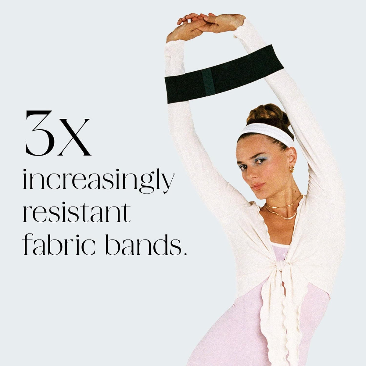 Bala Bands Resistance Bands, Non-Slip Fabric, Pack of 3 - view 5