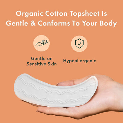 Rael Organic Cotton Cover Panty Liners, Regular, 44 Count - view 4