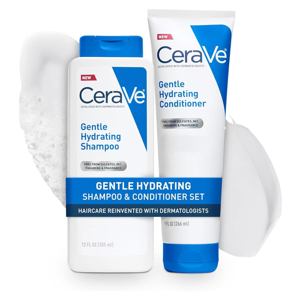 CeraVe Gentle Hydrating Shampoo & Conditioner Set with Hyaluronic Acid — product view