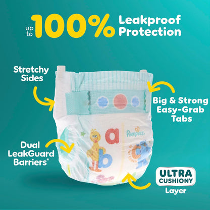 Pampers Baby Dry Ultra Cushiony Nappies Size 2 (10-22 lbs), 234 Count - view 4