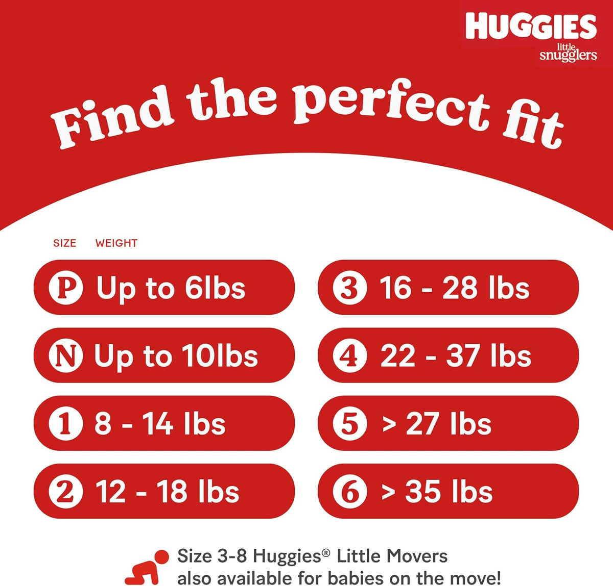 Huggies Little Snugglers Nappies Size 3 (16-28 lbs), 76 Count - view 6