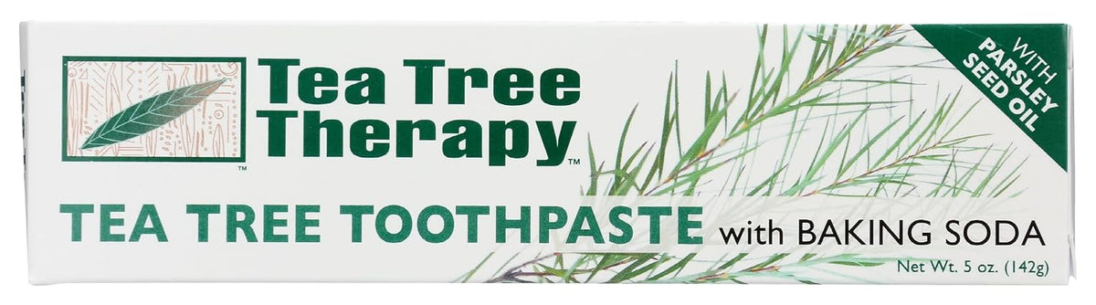 Tea Tree Therapy Baking Soda Toothpaste with Tea Tree Oil, 5 oz — product view
