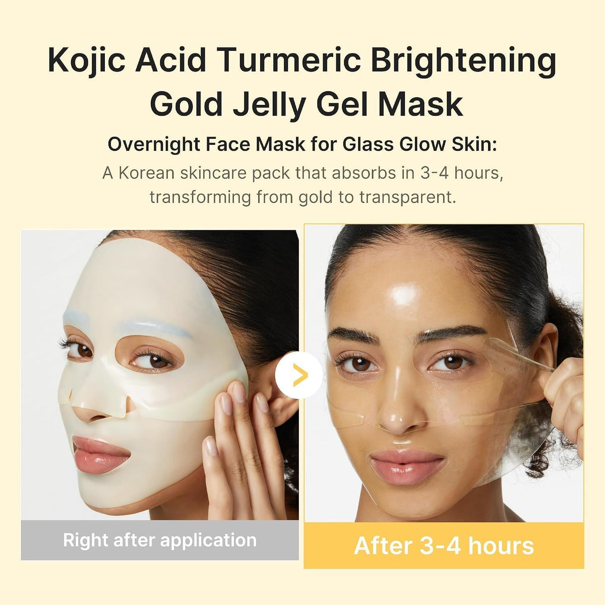 medicube Kojic Acid Turmeric Brightening Jelly Gel Mask 4 Pack — alternate product view
