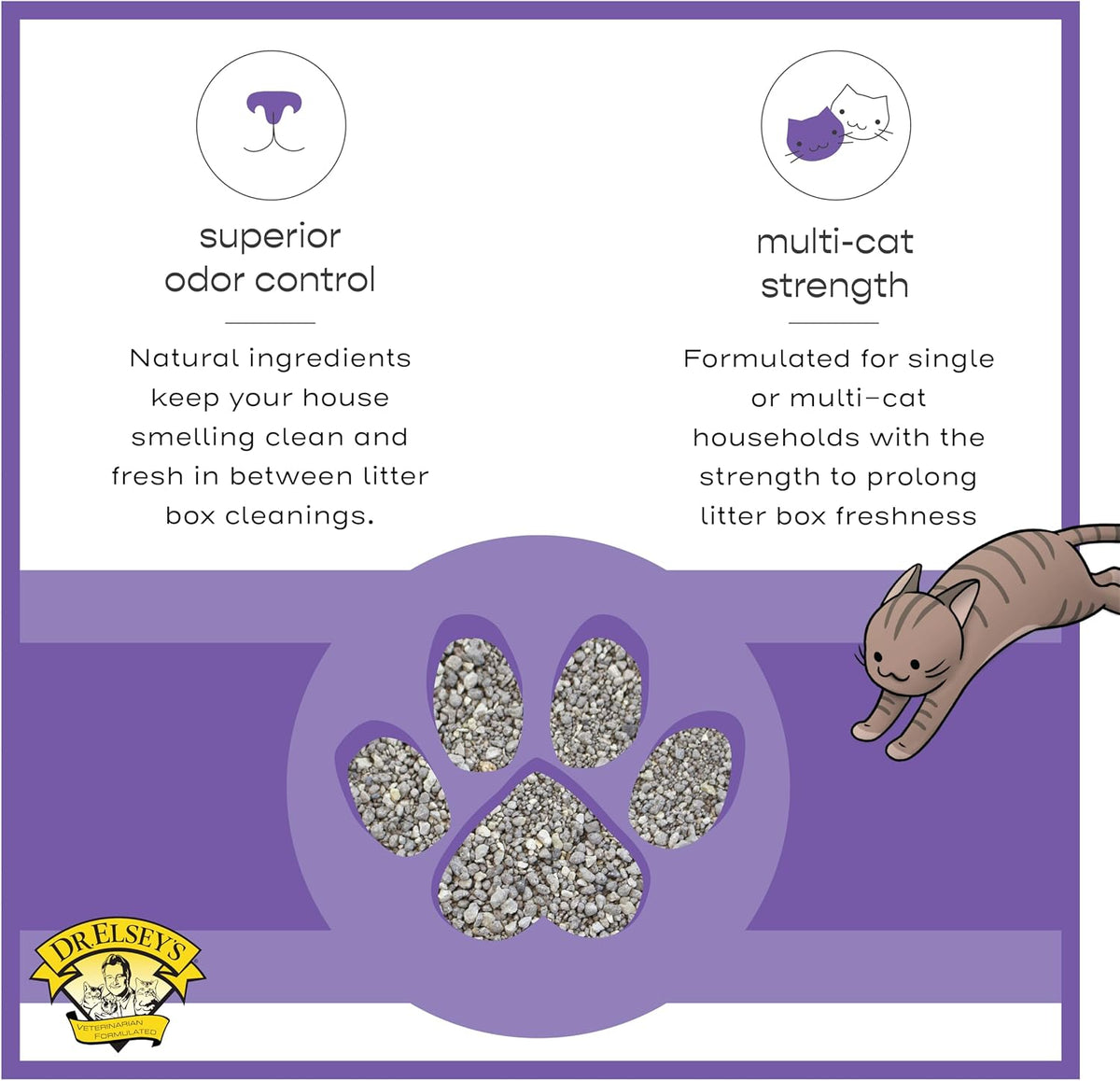 Dr. Elsey's Clean Tracks Clumping Clay Cat Litter, 18 lb - view 5