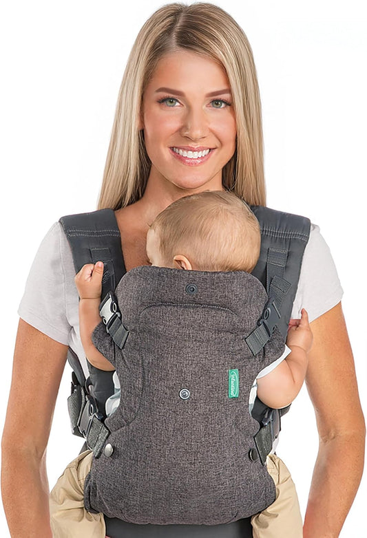 Infantino Flip Advanced 4-in-1 Baby Carrier, Grey, 3.6-14.5 kg