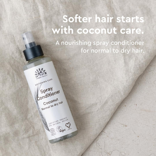 Urtekram Coconut Spray Conditioner for Normal to Dry Hair, 250 ml - view 2