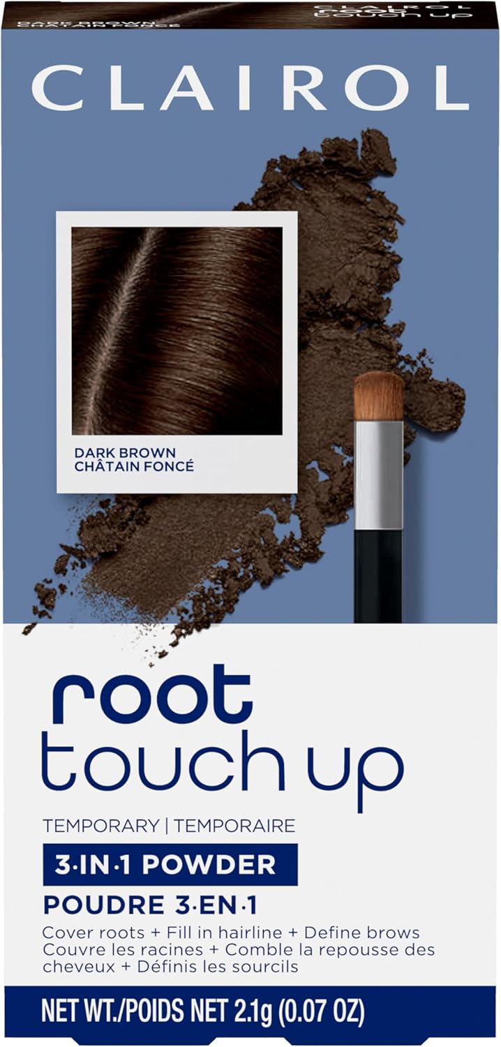 Clairol Root Touch-Up Temporary Concealing Powder, Dark Brown (0.07 oz)