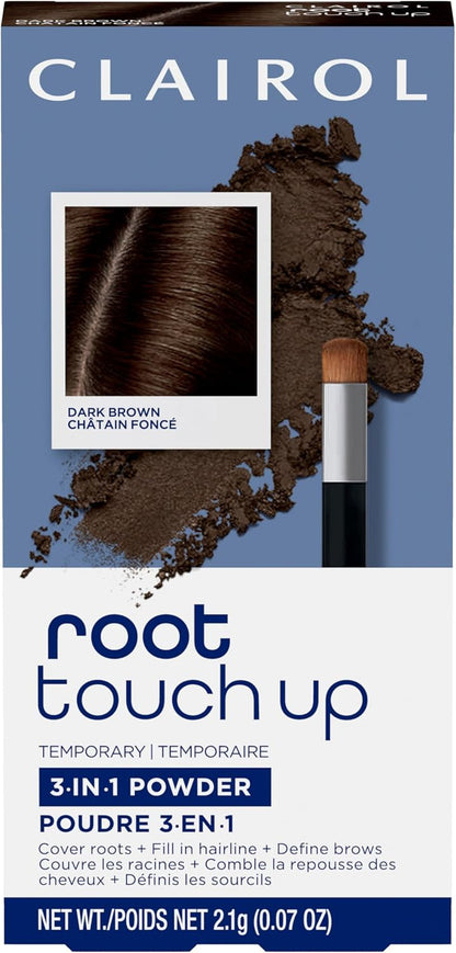 Clairol Root Touch-Up Temporary Concealing Powder, Dark Brown (0.07 oz)