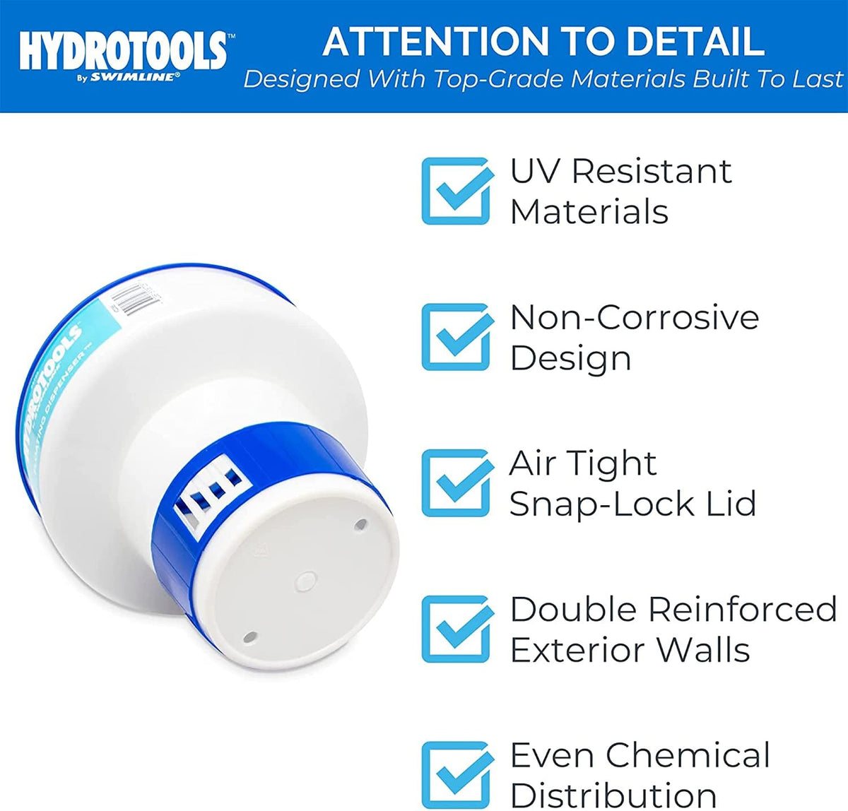 Swimline Floating Pool Chlorine Tablet Dispenser for 1 and 3 Inch Tablets - view 6