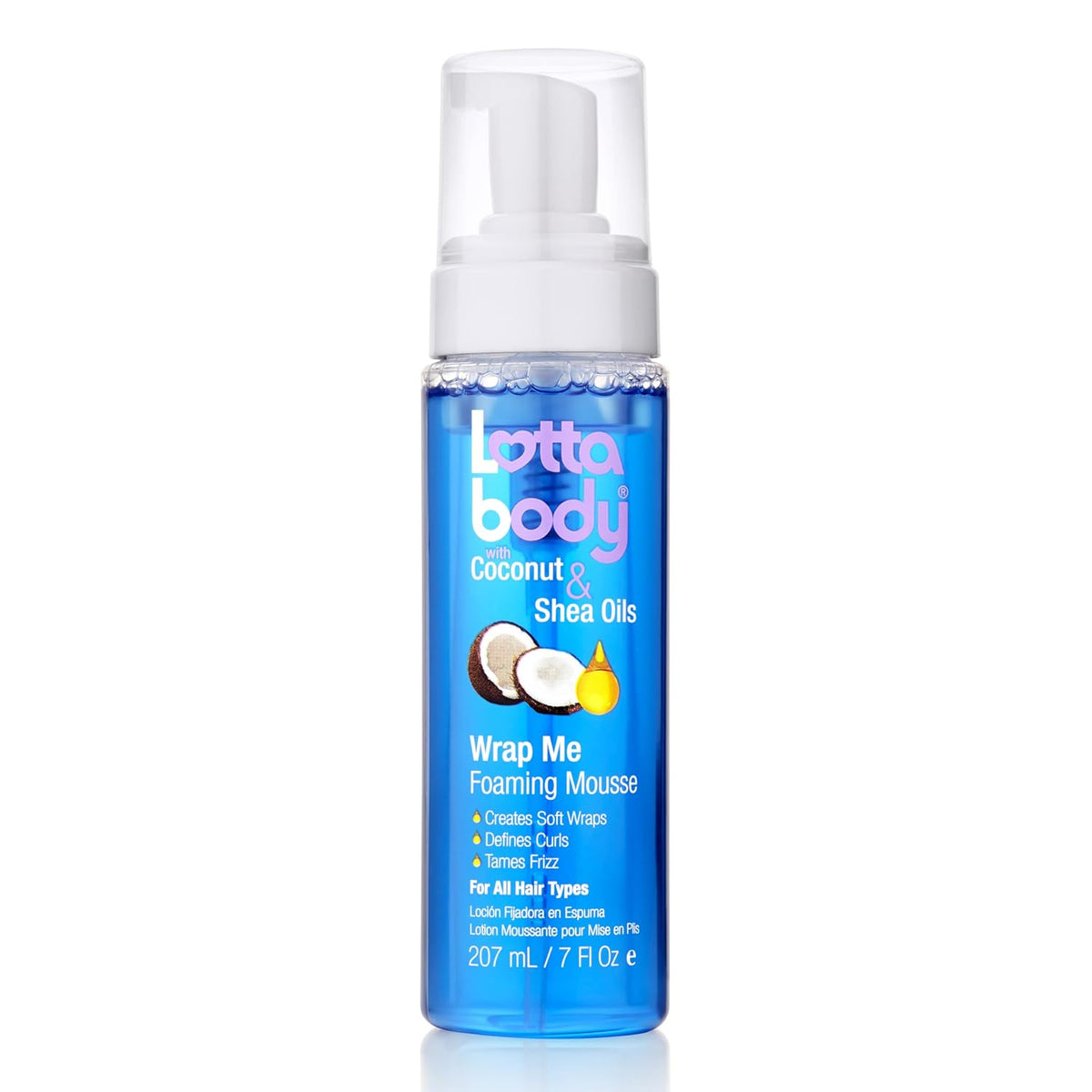 Lottabody Coconut & Shea Wrap Me Foaming Mousse, 7 oz — product view