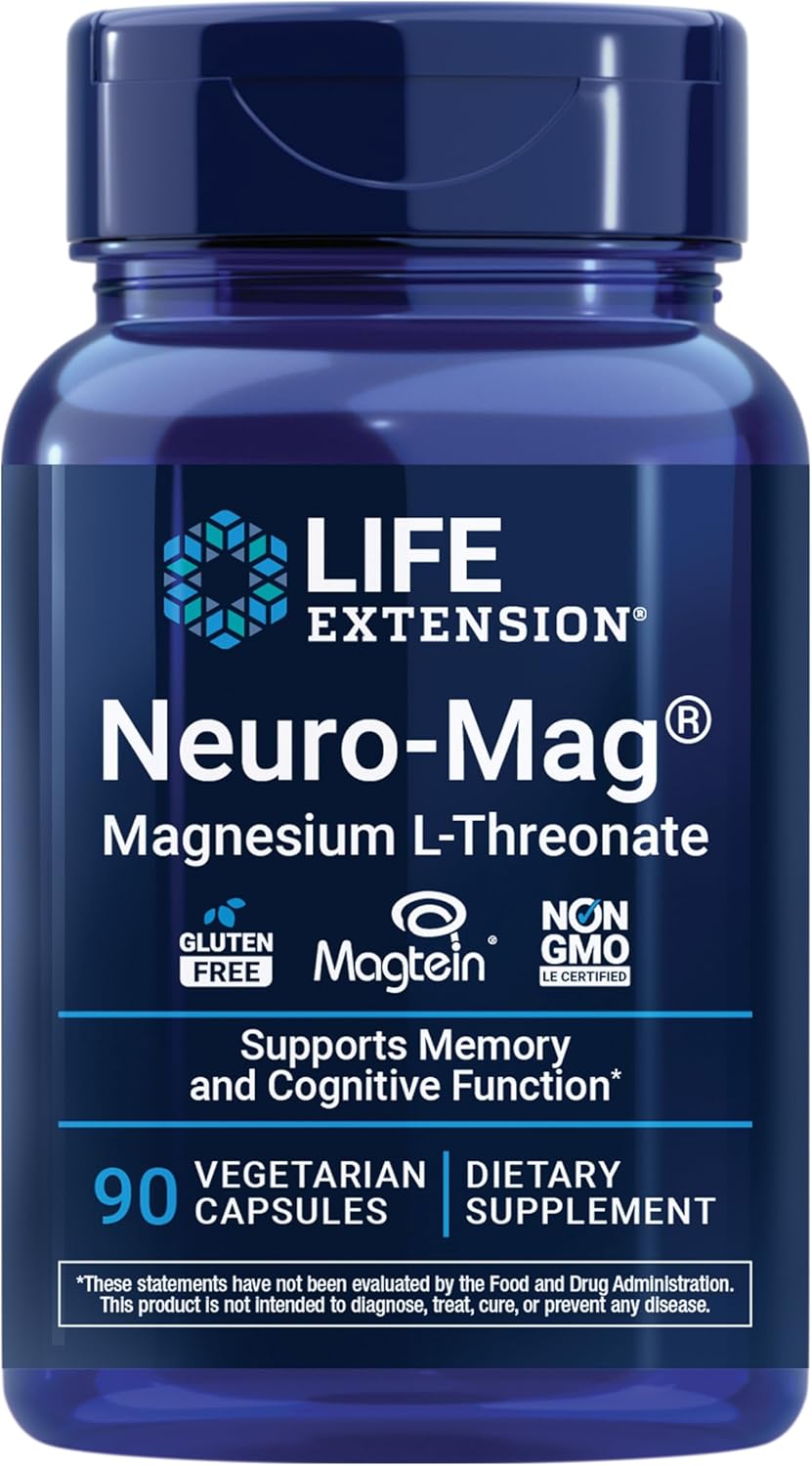 Life Extension Neuro-Mag Magnesium L-Threonate, 90 Vegetarian Capsules — product view