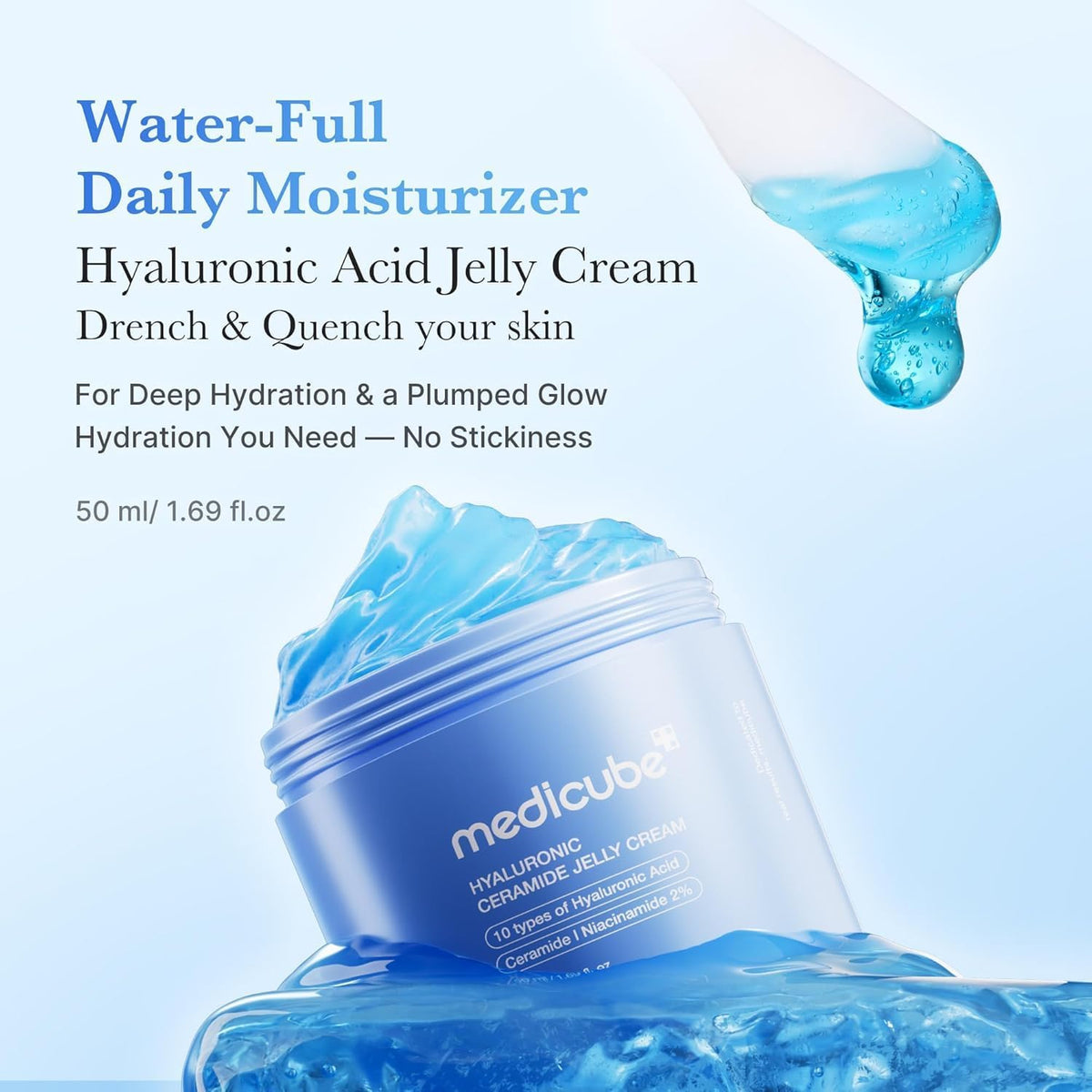 medicube Jelly Cream with Hyaluronic Acid 1.69 fl oz — alternate product view