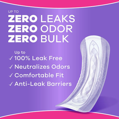 Always Discreet Long Incontinence Pads, Moderate Absorbency, 162 Count - view 3