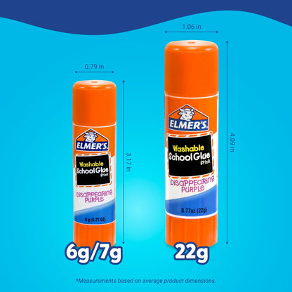 Elmer's Disappearing Purple School Glue Sticks, 22 g, Pack of 3 - view 4