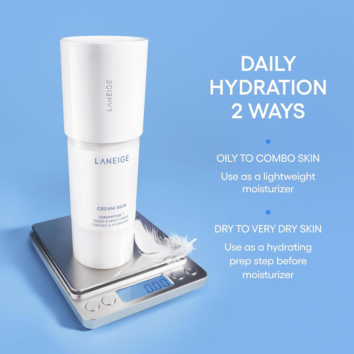 LANEIGE Cream Skin Cerapeptide Toner and Moisturiser 170ml - view 6
