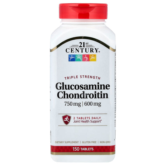 21st Century Glucosamine Chondroitin Triple Strength 150 Tablets