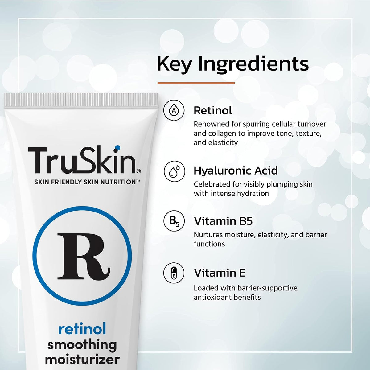 TruSkin Retinol Moisturiser with Hyaluronic Acid & Vitamin E, 60 ml (2 fl oz) - view 2