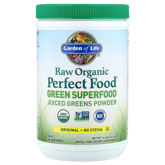 Garden of Life Raw Organic Perfect Food Juiced Greens Powder, Original, 414 g