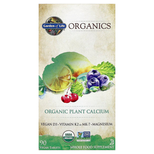 Garden of Life Organics Organic Plant Calcium, 90 Vegan Tablets