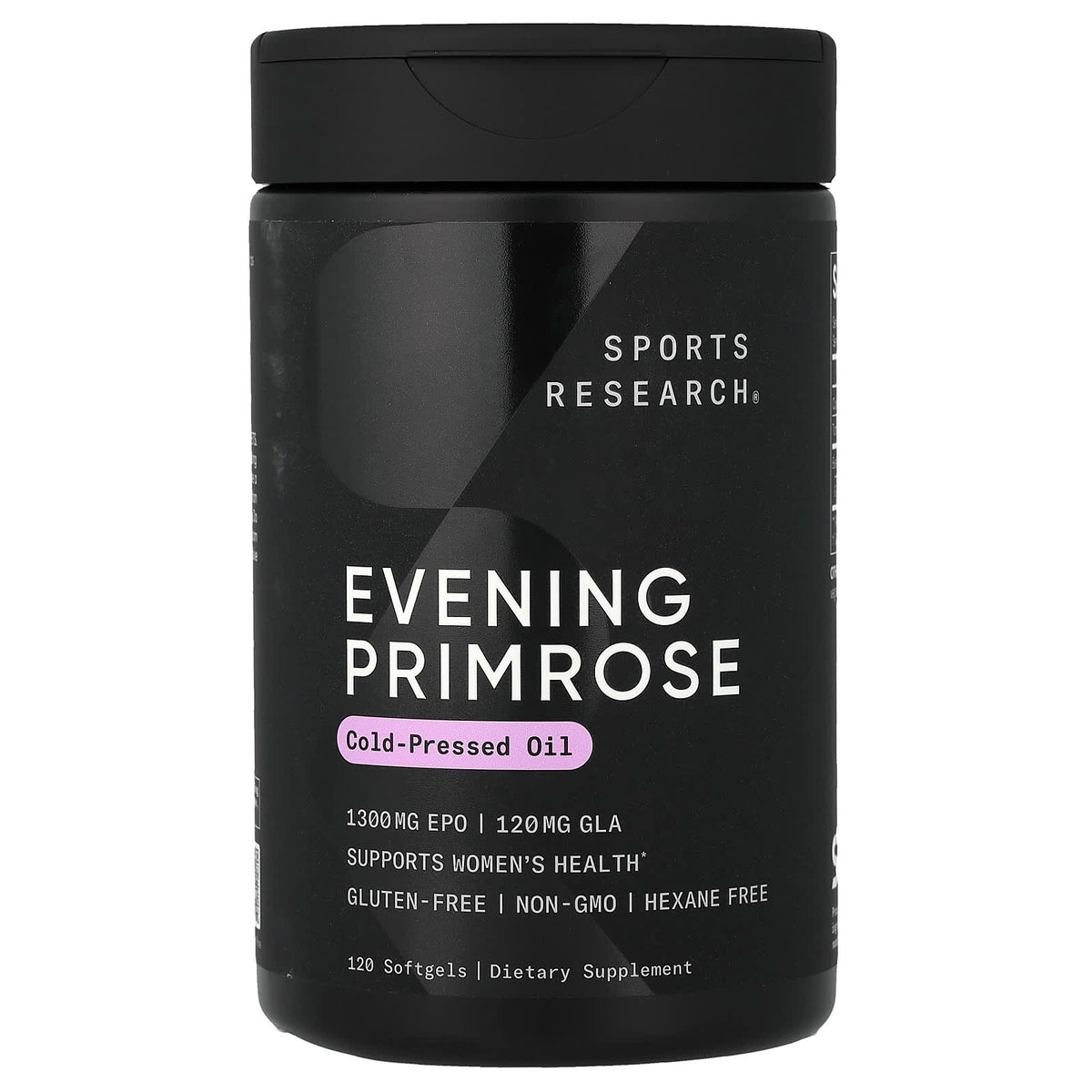 Sports Research Evening Primrose, 120 Softgels — product view