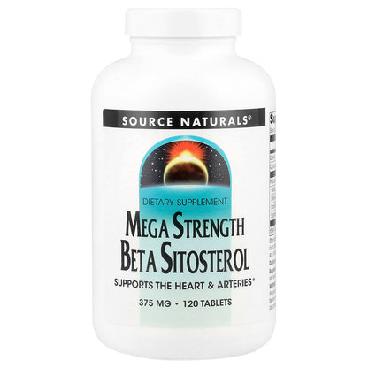 Source Naturals Mega Strength Beta Sitosterol, 375 mg, 120 Tablets