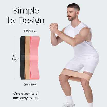 Bala Bands Resistance Bands, Non-Slip Fabric, Pack of 3 - view 4
