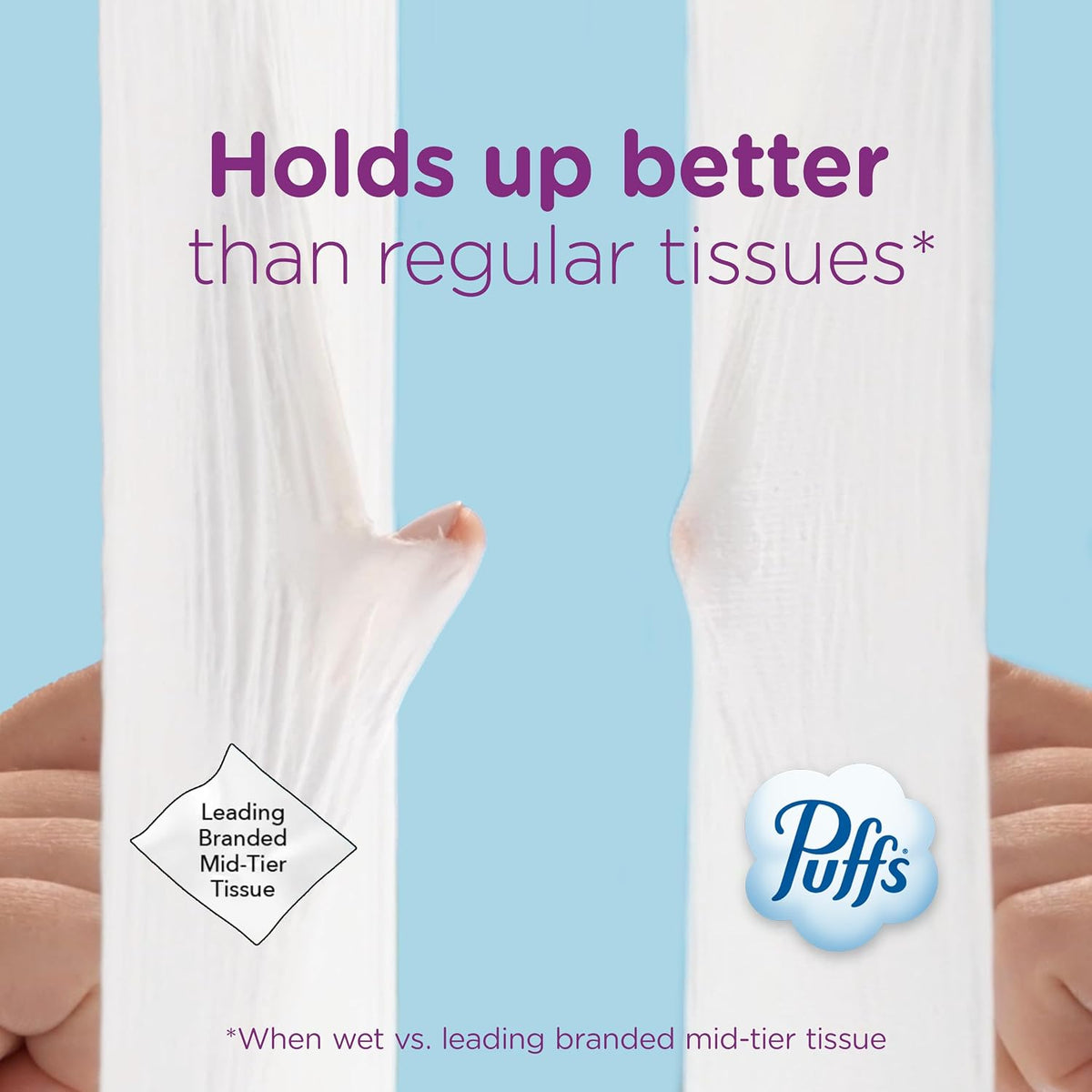 Puffs Ultra Soft Non-Lotion Facial Tissues, 10 Cube Boxes, 56 Tissues Each - view 4