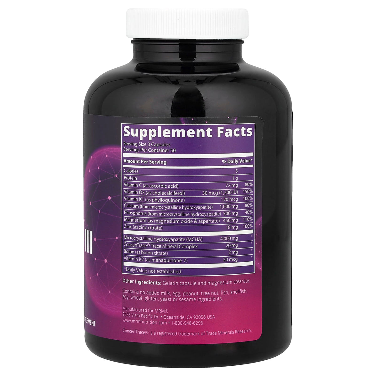 MRM Nutrition Bone Maximizer III with MCHA, 150 Capsules - view 2
