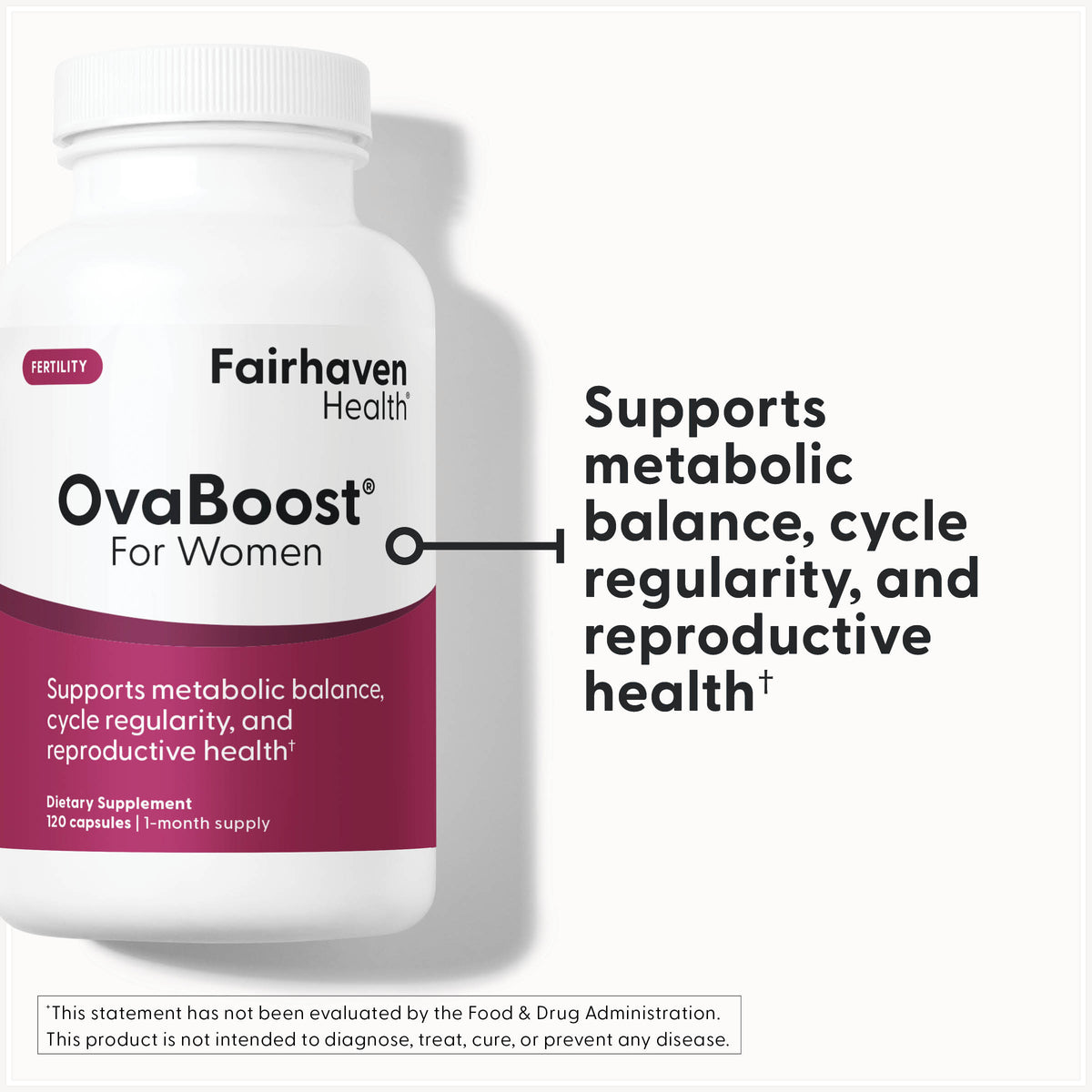 Fairhaven Health OvaBoost For Women, 120 Capsules - view 3