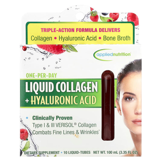 Applied Nutrition Liquid Collagen + Hyaluronic Acid 10 Liquid-Tubes 100 ml