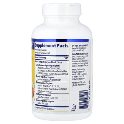 Enzymedica Digest Complete, 240 Capsules - view 2