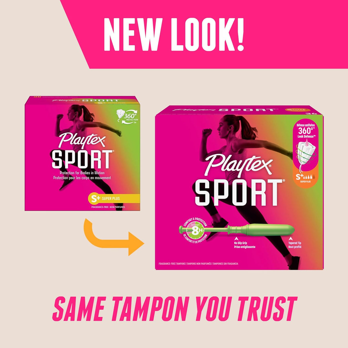 Playtex Sport Tampons, Super Plus, Fragrance Free, 36 Count - view 3