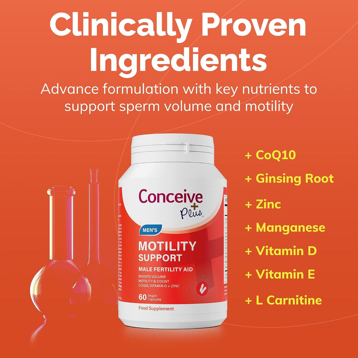 Conceive Plus Men's Motility Support Supplement 60 Capsules - view 4