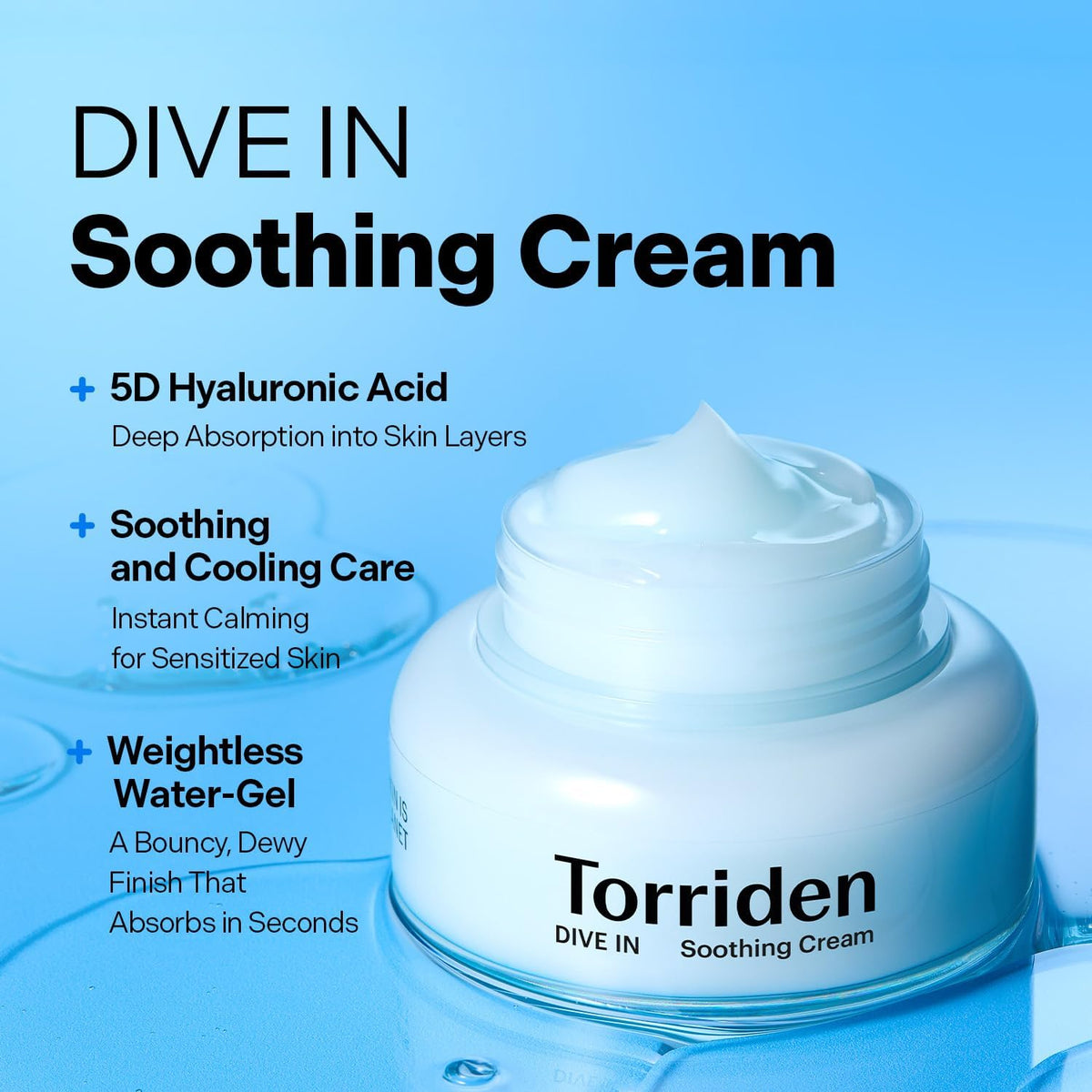 Torriden DIVE-IN Low Molecular Hyaluronic Acid Soothing Cream 100 ml - view 2