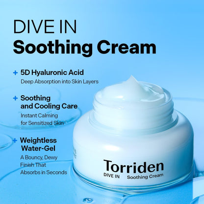 Torriden DIVE-IN Low Molecular Hyaluronic Acid Soothing Cream 100 ml - view 2