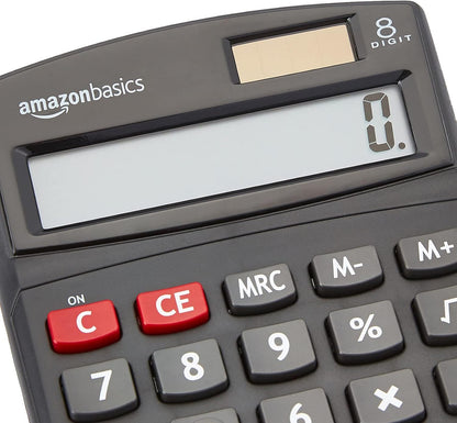 LCD 8-Digit Desktop Calculator, Black, 1-Pack - view 2