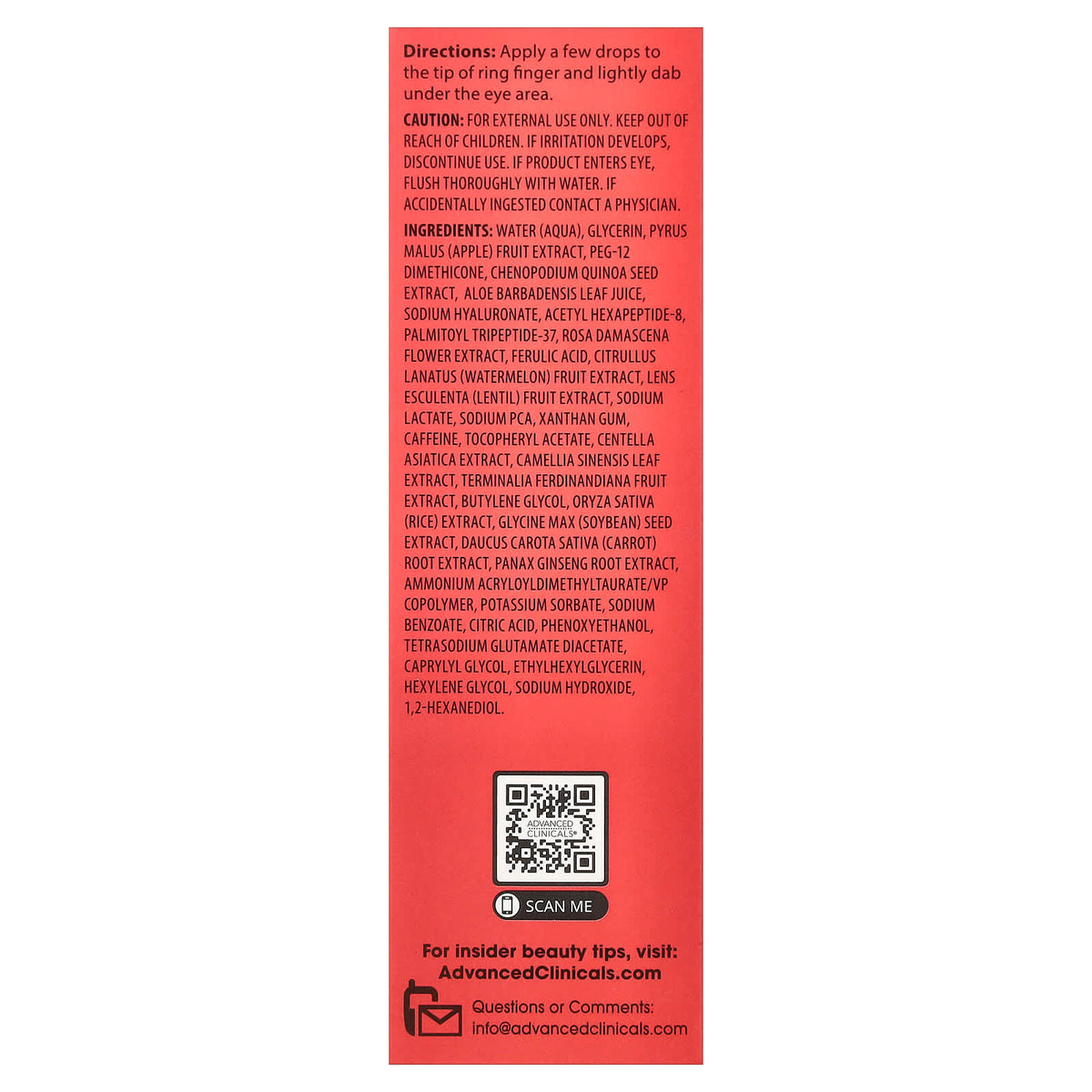 Advanced Clinicals Dark Circle Eye Serum 52 ml (1.75 fl oz) - view 3