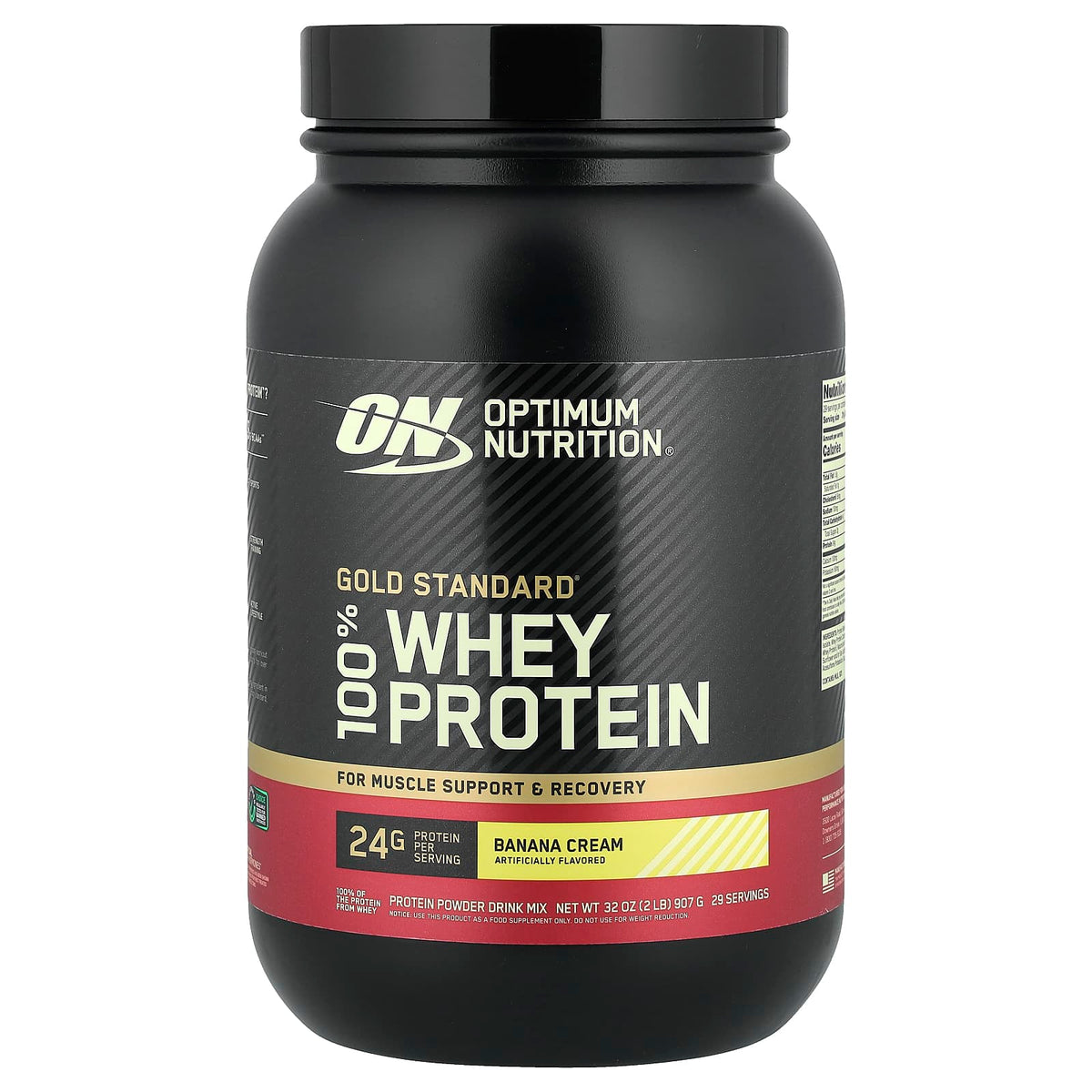 Optimum Nutrition Gold Standard 100% Whey Protein Banana Cream 907 g (2 lb) — product view