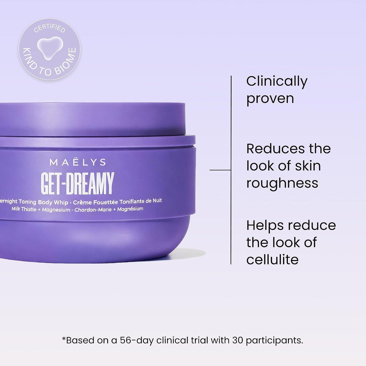 Maëlys Get-Dreamy Overnight Toning Whip Body Cream, 201 ml (6.8 fl oz) — alternate product view