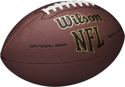 Wilson NFL Super Grip Composite Football, Junior Size, Brown - view 2
