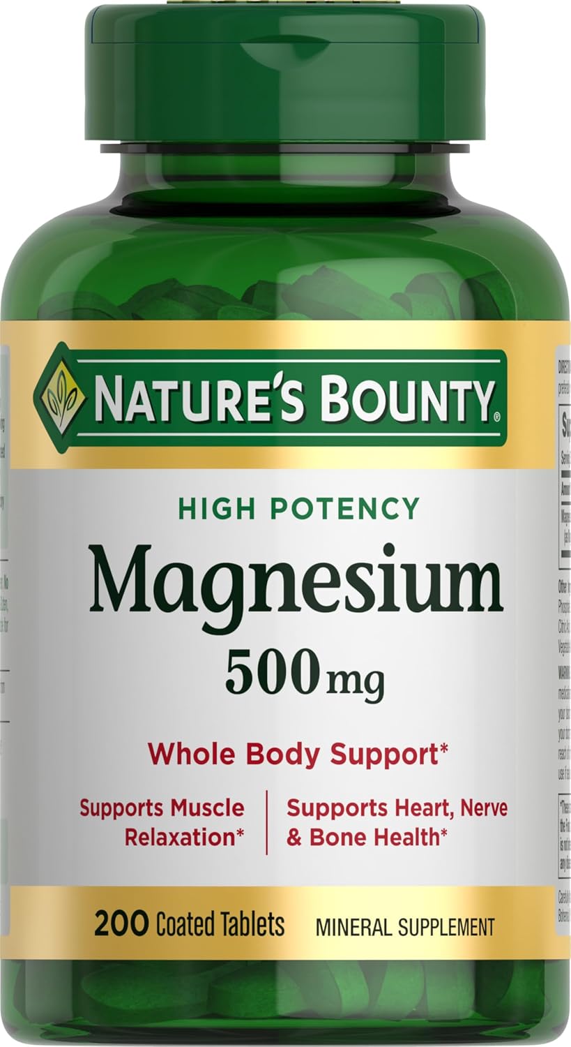 Nature's Bounty Magnesium 500 mg Tablets — product view